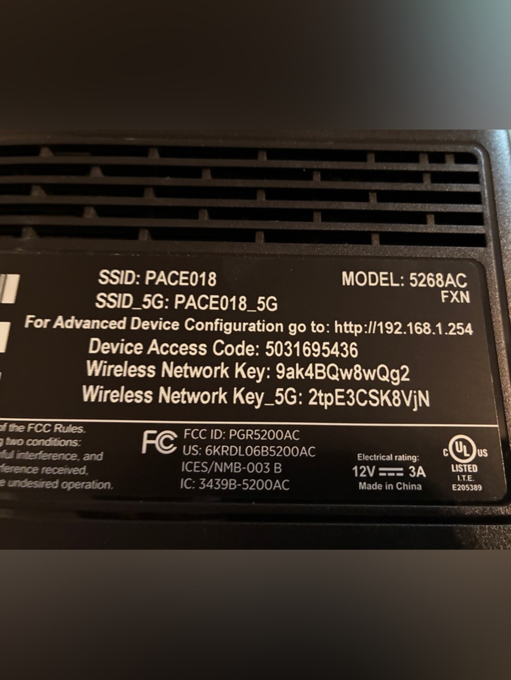 PACE Modem-Router Combo – Dual-Band Wi‑Fi - Picture 4 of 6